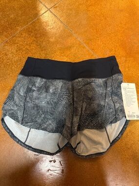 lululemon athletica Black Printed Women's Athletic Shorts